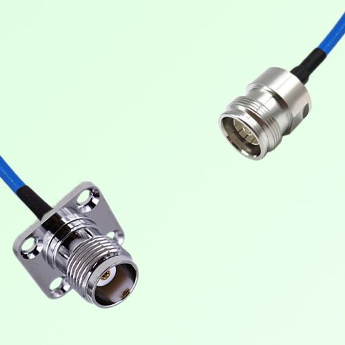 Semi-Flexible Jumper 4.3/10 DIN Female to TNC Female 4 Hole 17.5x17.5mm Semi-Flexible Jumper 4.3/10 DIN Female to TNC Female 4 Hole 17.5x17.5mm
