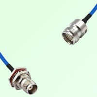 Semi-Flexible Jumper 4.3/10 DIN Female to TNC Bulkhead Female with O-Ring