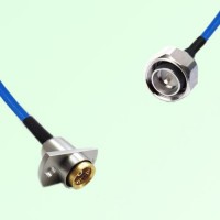 Semi-Flexible Jumper 4.3/10 DIN Male to BMA Female 2 Hole Flange Mount Semi-Flexible Jumper 4.3/10 DIN Male to BMA Female 2 Hole Flange Mount