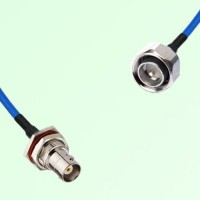 Semi-Flexible Jumper 4.3/10 DIN Male to BNC Bulkhead Female with O-Ring Semi-Flexible Jumper 4.3/10 DIN Male to BNC Bulkhead Female with O-Ring