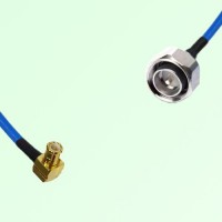 Semi-Flexible Jumper 4.3/10 DIN Male to MCX Male Right Angle Semi-Flexible Jumper 4.3/10 DIN Male to MCX Male Right Angle