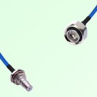 Semi-Flexible Jumper 4.3/10 DIN Male to QMA Bulkhead Female with O-Ring Semi-Flexible Jumper 4.3/10 DIN Male to QMA Bulkhead Female with O-Ring