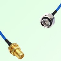 Semi-Flexible Jumper 4.3/10 DIN Male to RP SMA Bulkhead Female