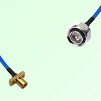 Semi-Flexible Jumper 4.3/10 DIN Male to SMP Male 2 Hole Flange Mount Semi-Flexible Jumper 4.3/10 DIN Male to SMP Male 2 Hole Flange Mount