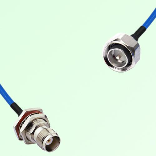 Semi-Flexible Jumper 4.3/10 DIN Male to TNC Bulkhead Female with O-Ring Semi-Flexible Jumper 4.3/10 DIN Male to TNC Bulkhead Female with O-Ring