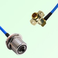 Semi-Flexible BMA Female Right Angle 2 Hole - 7/16 DIN O-Ring Bulkhead Female Semi-Flexible BMA Female Right Angle 2 Hole - 7/16 DIN O-Ring Bulkhead Female