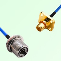 Semi-Flexible Jumper BMA Male 4 Hole to 7/16 DIN Bulkhead Female with O-Ring Semi-Flexible Jumper BMA Male 4 Hole to 7/16 DIN Bulkhead Female with O-Ring