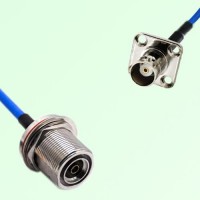 Semi-Flexible BNC Female 4 Hole 17.5mm to 7/16 DIN Bulkhead Female with O-Ring Semi-Flexible BNC Female 4 Hole 17.5mm to 7/16 DIN Bulkhead Female with O-Ring