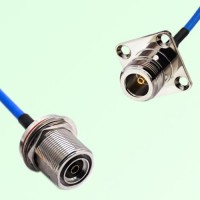Semi-Flexible N Female 4 Hole 25mm to 7/16 DIN Bulkhead Female with O-Ring Semi-Flexible N Female 4 Hole 25mm to 7/16 DIN Bulkhead Female with O-Ring