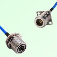 Semi-Flexible N Female 4 Hole 17.5mm to 7/16 DIN Bulkhead Female with O-Ring Semi-Flexible N Female 4 Hole 17.5mm to 7/16 DIN Bulkhead Female with O-Ring