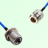 Semi-Flexible Jumper N Female to 7/16 DIN Bulkhead Female with O-Ring Semi-Flexible Jumper N Female to 7/16 DIN Bulkhead Female with O-Ring