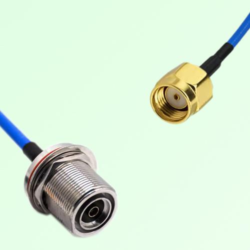 Semi-Flexible Jumper RP SMA Male to 7/16 DIN Bulkhead Female with O-Ring Semi-Flexible Jumper RP SMA Male to 7/16 DIN Bulkhead Female with O-Ring