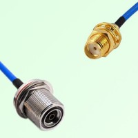 Semi-Flexible Jumper SMA Bulkhead Female to 7/16 DIN Bulkhead Female with O-Ring Semi-Flexible Jumper SMA Bulkhead Female to 7/16 DIN Bulkhead Female with O-Ring