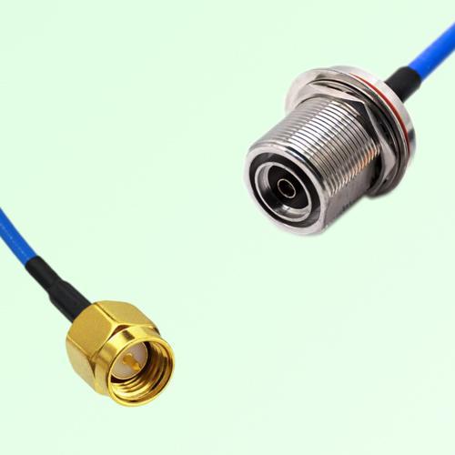 Semi-Flexible Jumper 7/16 DIN Bulkhead Female with O-Ring to SMA Male Semi-Flexible Jumper 7/16 DIN Bulkhead Female with O-Ring to SMA Male