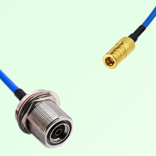 Semi-Flexible Jumper SMB Female to 7/16 DIN Bulkhead Female with O-Ring