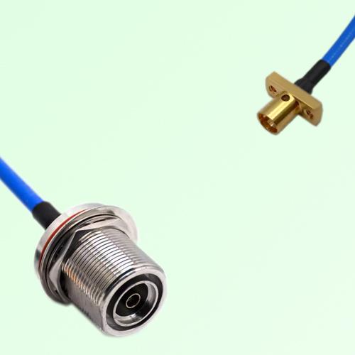 Semi-Flexible Jumper SMP Male 2 Hole to 7/16 DIN Bulkhead Female with O-Ring Semi-Flexible Jumper SMP Male 2 Hole to 7/16 DIN Bulkhead Female with O-Ring