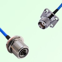 Semi-Flexible TNC Female 4 Hole 17.5mm to 7/16 DIN Bulkhead Female with O-Ring Semi-Flexible TNC Female 4 Hole 17.5mm to 7/16 DIN Bulkhead Female with O-Ring