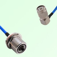 Semi-Flexible TNC Male Right Angle to 7/16 DIN Bulkhead Female with O-Ring Semi-Flexible TNC Male Right Angle to 7/16 DIN Bulkhead Female with O-Ring