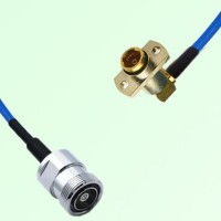 Semi-Flexible Jumper BMA Female Right Angle 2 Hole to 7/16 DIN Female Semi-Flexible Jumper BMA Female Right Angle 2 Hole to 7/16 DIN Female