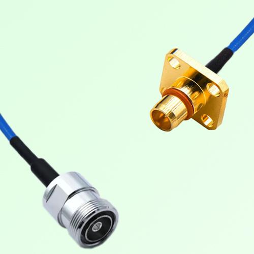 Semi-Flexible Jumper BMA Male 4 Hole Flange Mount to 7/16 DIN Female Semi-Flexible Jumper BMA Male 4 Hole Flange Mount to 7/16 DIN Female