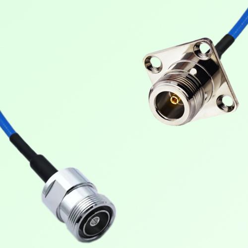 Semi-Flexible Jumper N Female 4 Hole Flange Mount 25x25mm to 7/16 DIN Female Semi-Flexible Jumper N Female 4 Hole Flange Mount 25x25mm to 7/16 DIN Female