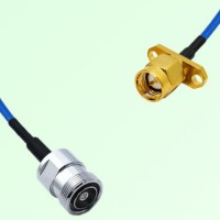 Semi-Flexible Jumper SMA Male 2 Hole Flange Mount to 7/16 DIN Female Semi-Flexible Jumper SMA Male 2 Hole Flange Mount to 7/16 DIN Female
