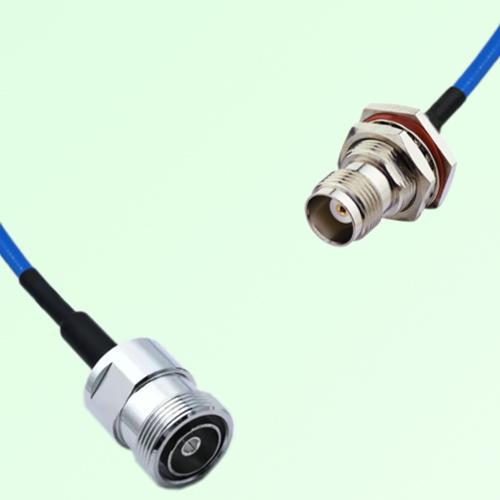 Semi-Flexible Jumper TNC Bulkhead Female with O-Ring to 7/16 DIN Female Semi-Flexible Jumper TNC Bulkhead Female with O-Ring to 7/16 DIN Female