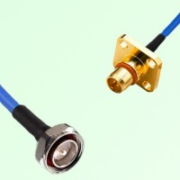 Semi-Flexible Jumper BMA Male 4 Hole Flange Mount to 7/16 DIN Male Semi-Flexible Jumper BMA Male 4 Hole Flange Mount to 7/16 DIN Male