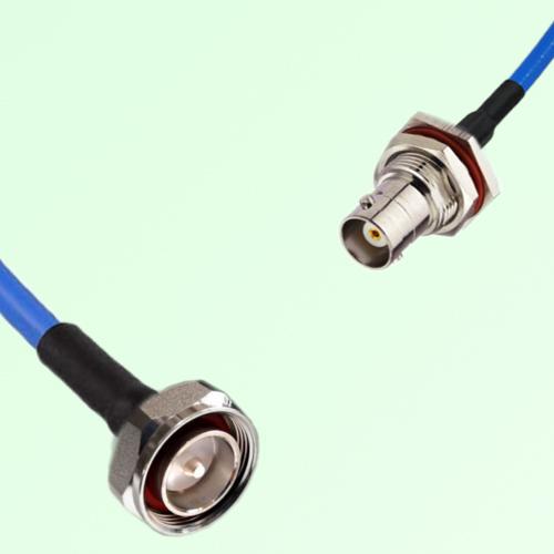 Semi-Flexible Jumper BNC Bulkhead Female with O-Ring to 7/16 DIN Male Semi-Flexible Jumper BNC Bulkhead Female with O-Ring to 7/16 DIN Male