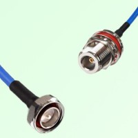 Semi-Flexible Jumper N Bulkhead Female with O-Ring to 7/16 DIN Male Semi-Flexible Jumper N Bulkhead Female with O-Ring to 7/16 DIN Male