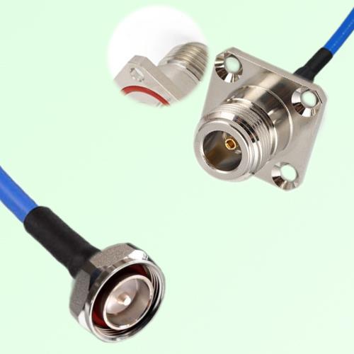 Semi-Flexible Jumper N Female 4 Hole with O-Ring 25x25mm to 7/16 DIN Male Semi-Flexible Jumper N Female 4 Hole with O-Ring 25x25mm to 7/16 DIN Male