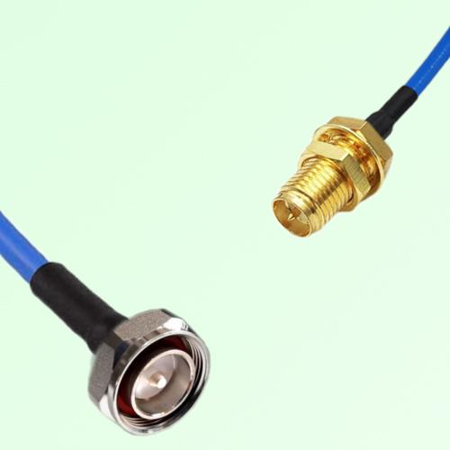 Semi-Flexible Jumper RP SMA Bulkhead Female to 7/16 DIN Male Semi-Flexible Jumper RP SMA Bulkhead Female to 7/16 DIN Male