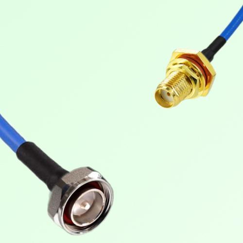 Semi-Flexible Jumper SMA Bulkhead Female with O-Ring to 7/16 DIN Male