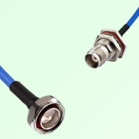 Semi-Flexible Jumper TNC Bulkhead Female with O-Ring to 7/16 DIN Male Semi-Flexible Jumper TNC Bulkhead Female with O-Ring to 7/16 DIN Male