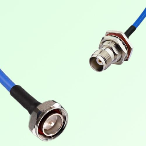 Semi-Flexible Jumper TNC Bulkhead Female with O-Ring to 7/16 DIN Male Semi-Flexible Jumper TNC Bulkhead Female with O-Ring to 7/16 DIN Male