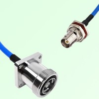 Semi-Flexible Jumper BNC Bulkhead Female with O-Ring to 7/16 DIN Female 4 Hole Semi-Flexible Jumper BNC Bulkhead Female with O-Ring to 7/16 DIN Female 4 Hole