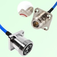 Semi-Flexible Jumper N Female 4 Hole with O-Ring 25mm to 7/16 DIN Female 4 Hole Semi-Flexible Jumper N Female 4 Hole with O-Ring 25mm to 7/16 DIN Female 4 Hole