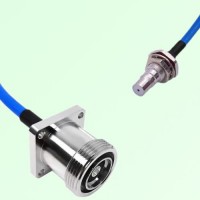 Semi-Flexible Jumper QMA Bulkhead Female with O-Ring to 7/16 DIN Female 4 Hole Semi-Flexible Jumper QMA Bulkhead Female with O-Ring to 7/16 DIN Female 4 Hole