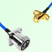 Semi-Flexible Jumper SMA Female 2 Hole to 7/16 DIN Female 4 Hole Semi-Flexible Jumper SMA Female 2 Hole to 7/16 DIN Female 4 Hole
