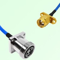 Semi-Flexible Jumper SMA Male 2 Hole to 7/16 DIN Female 4 Hole Semi-Flexible Jumper SMA Male 2 Hole to 7/16 DIN Female 4 Hole