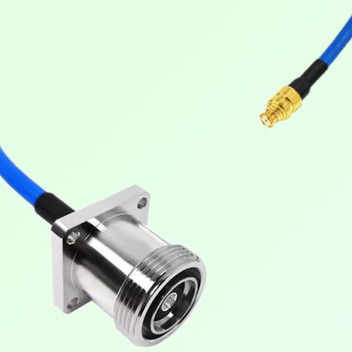 Semi-Flexible Jumper SMP Female to 7/16 DIN Female 4 Hole Flange Mount Semi-Flexible Jumper SMP Female to 7/16 DIN Female 4 Hole Flange Mount