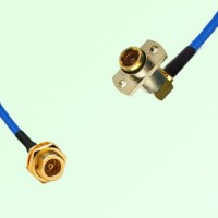 Semi-Flexible Jumper BMA Female Right Angle 2 Hole to BMA Bulkhead Female Semi-Flexible Jumper BMA Female Right Angle 2 Hole to BMA Bulkhead Female