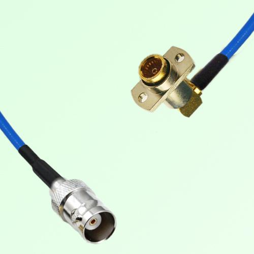 Semi-Flexible Jumper BMA Female Right Angle 2 Hole Flange Mount to BNC Female Semi-Flexible Jumper BMA Female Right Angle 2 Hole Flange Mount to BNC Female