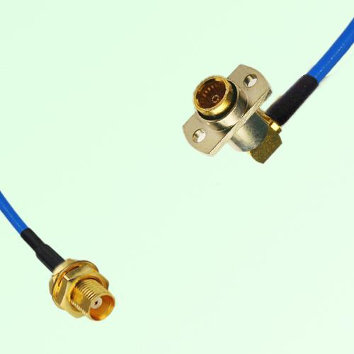 Semi-Flexible Jumper BMA Female Right Angle 2 Hole to MCX Bulkhead Female Semi-Flexible Jumper BMA Female Right Angle 2 Hole to MCX Bulkhead Female