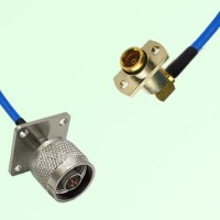 Semi-Flexible Jumper BMA Female Right Angle 2 Hole to N Male 4 Hole 25x25mm Semi-Flexible Jumper BMA Female Right Angle 2 Hole to N Male 4 Hole 25x25mm
