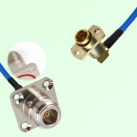 Semi-Flexible BMA Female Right Angle 2 Hole to N Female 4 Hole O-Ring 25mm Semi-Flexible BMA Female Right Angle 2 Hole to N Female 4 Hole O-Ring 25mm