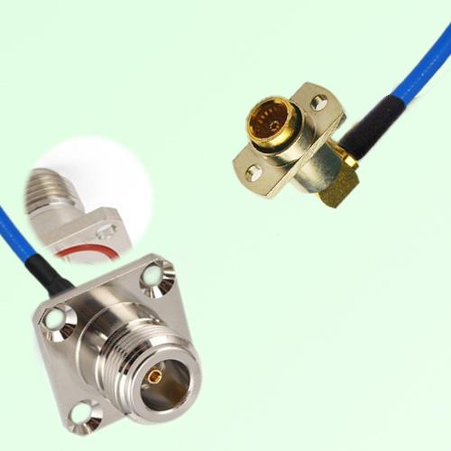 Semi-Flexible BMA Female Right Angle 2 Hole to N Female 4 Hole O-Ring 25mm Semi-Flexible BMA Female Right Angle 2 Hole to N Female 4 Hole O-Ring 25mm