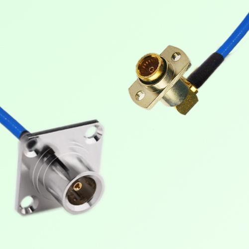 Semi-Flexible Jumper BMA Female Right Angle 2 Hole to QN Female 4 Hole 25x25mm Semi-Flexible Jumper BMA Female Right Angle 2 Hole to QN Female 4 Hole 25x25mm