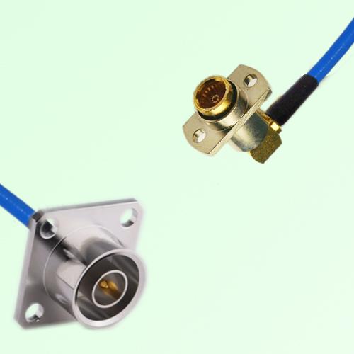 Semi-Flexible Jumper BMA Female Right Angle 2 Hole to QN Male 4 Hole 25x25mm