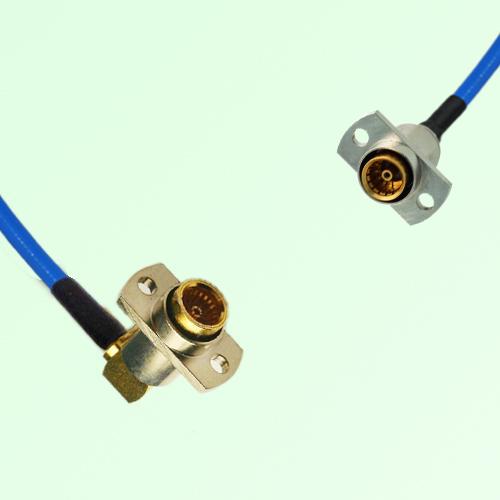Semi-Flexible Jumper SBMA Female 2 Hole to BMA Female Right Angle 2 Hole Semi-Flexible Jumper SBMA Female 2 Hole to BMA Female Right Angle 2 Hole